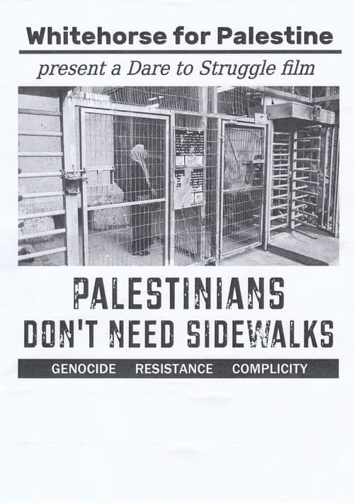 Palestinians Don't Need Sidewalks